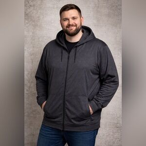 Pro Player Charcoal Gray Hoodie with Neon Accent